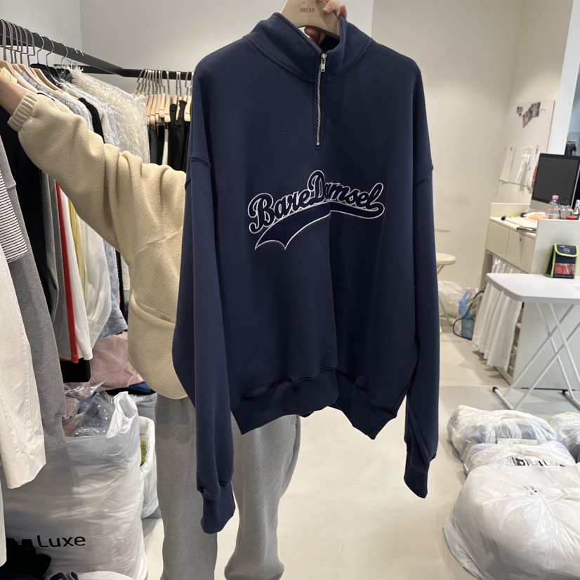 BREAD直郵韓國代購女裝新款休閑真品人氣時尚熱賣25春夏衛衣刺繡DIARRA衛衣圖色2