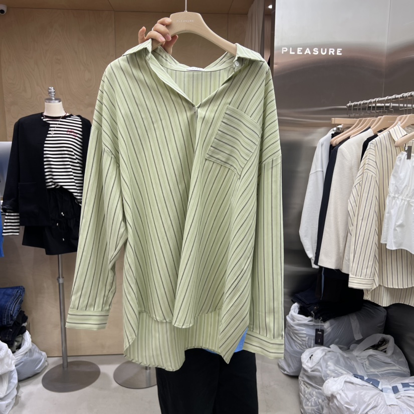 PLEASURE韓國直郵女裝新款休閑時尚職業真品熱賣襯衫蕾絲衫PLEASURE襯衫/蕾絲衫圖色2