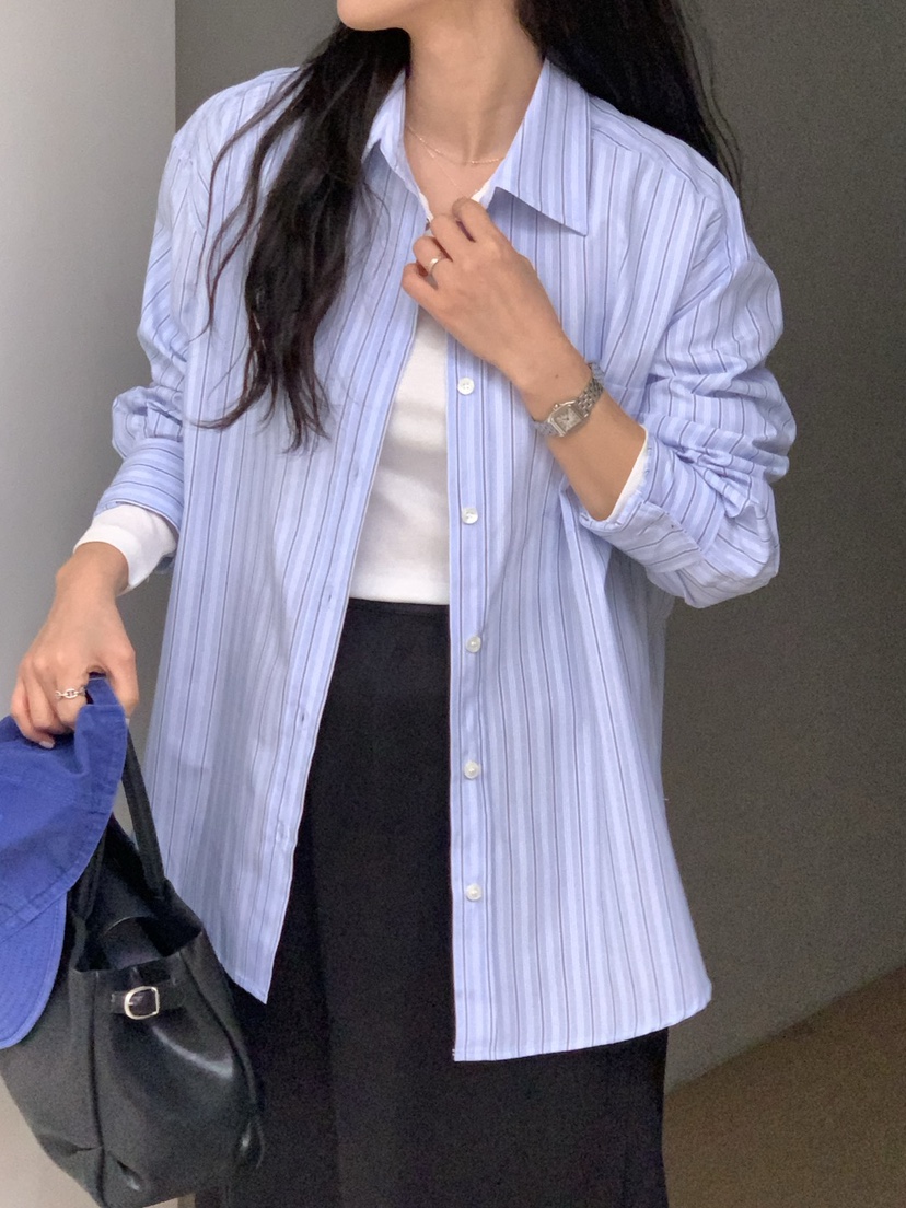 BREAD直郵韓國代購女裝新款熱賣推薦25春夏休閑人氣襯衫蕾絲衫BREAD襯衫/蕾絲衫圖色3