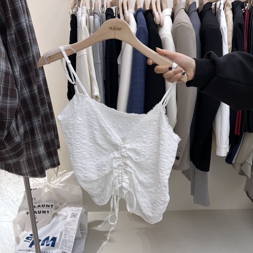 FLAUNT直郵韓國代購女裝新品職業真品25春夏時尚推薦吊帶背心FLAUNT吊帶/背心