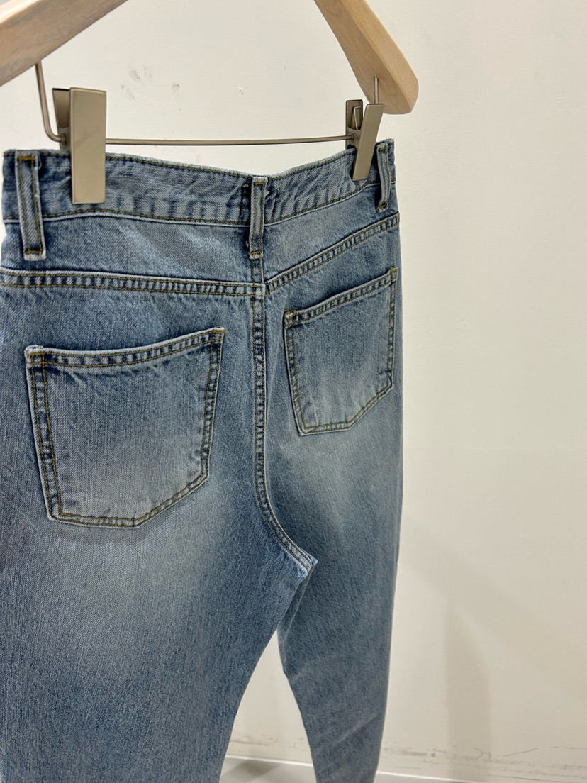 COBALT BLUE韓國代購女裝新品推薦真品時尚25春夏職業牛仔褲COBALT BLUE牛仔褲