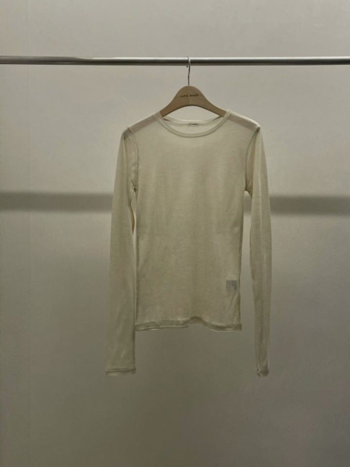 LA MUETTE/JAMIESTONE韓國直郵女士新款真品25春夏長袖T恤羊毛FLAT GARDEN/LA MUETTE/JAMIESTONE長袖T恤圖色2