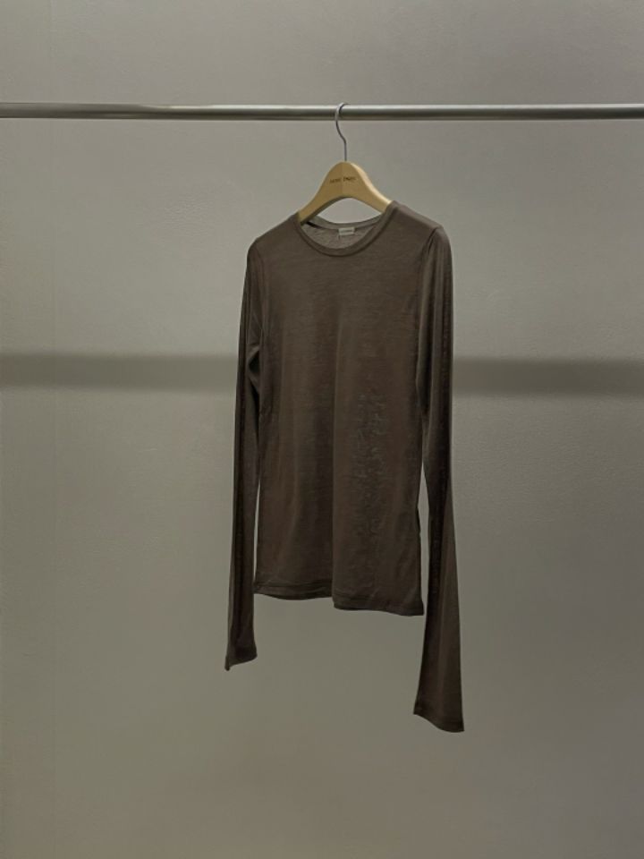 LA MUETTE/JAMIESTONE韓國直郵女士新款真品25春夏長袖T恤羊毛FLAT GARDEN/LA MUETTE/JAMIESTONE長袖T恤圖色3