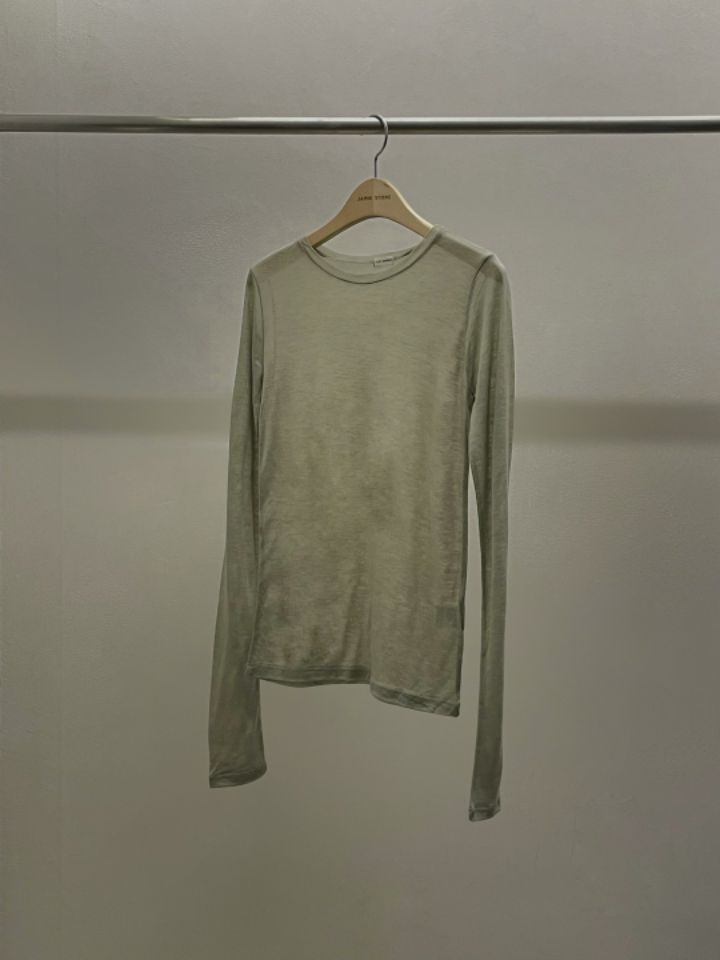 LA MUETTE/JAMIESTONE韓國直郵女士新款真品25春夏長袖T恤羊毛FLAT GARDEN/LA MUETTE/JAMIESTONE長袖T恤圖色7