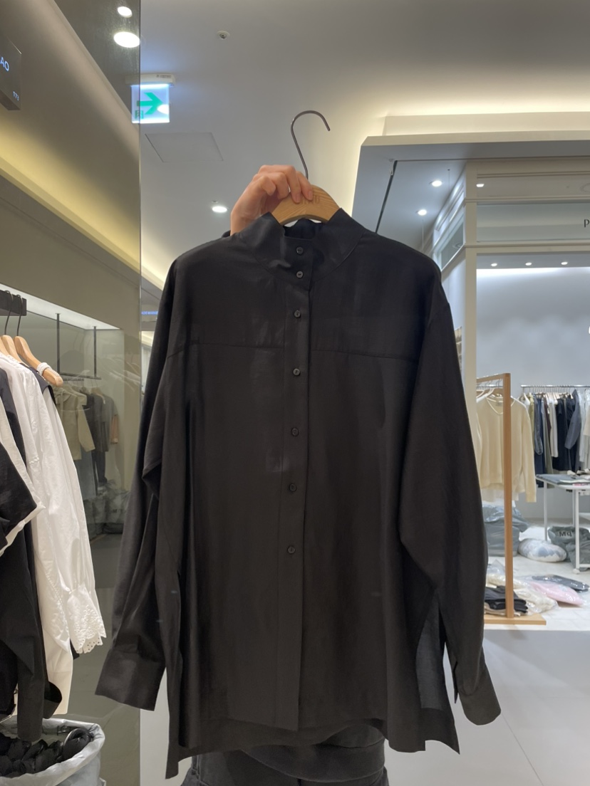 OHAO韓國代購女士新款25春夏真品職業熱賣時尚推薦襯衫蕾絲衫OHAO/HA MONG襯衫/蕾絲衫圖色2