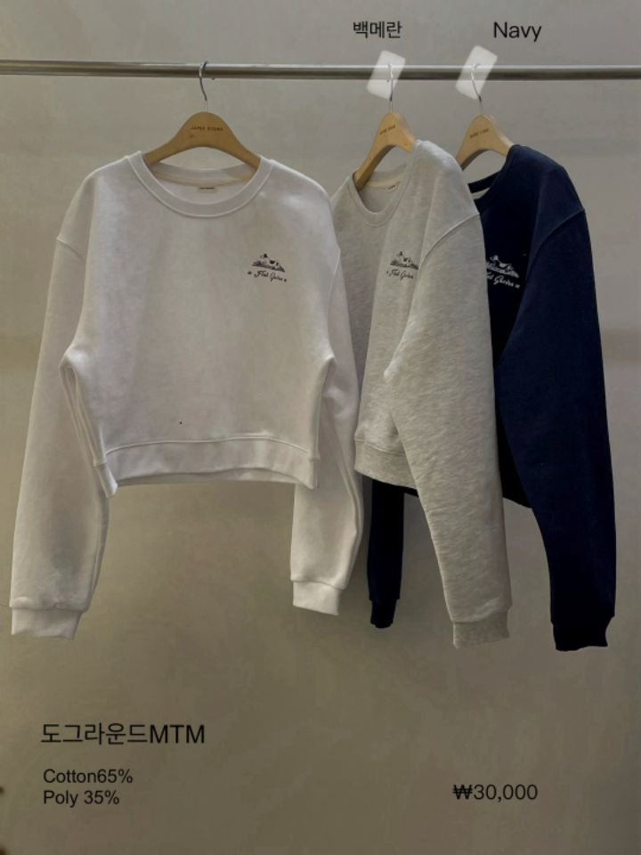 LA MUETTE/JAMIESTONE東大門直郵女裝新款推薦職業25春夏衛衣FLAT GARDEN/LA MUETTE/JAMIESTONE衛衣