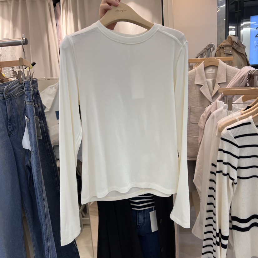 AFTERGLOW東大門代購女士新品休閑職業熱賣真品25春夏長袖T恤AFTERGLOW長袖T恤