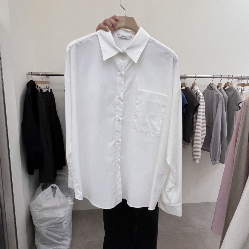 MOIBLE韓國直郵東大門代購女裝新款休閑職業25春夏襯衫蕾絲衫MOIBLE襯衫/蕾絲衫圖色2