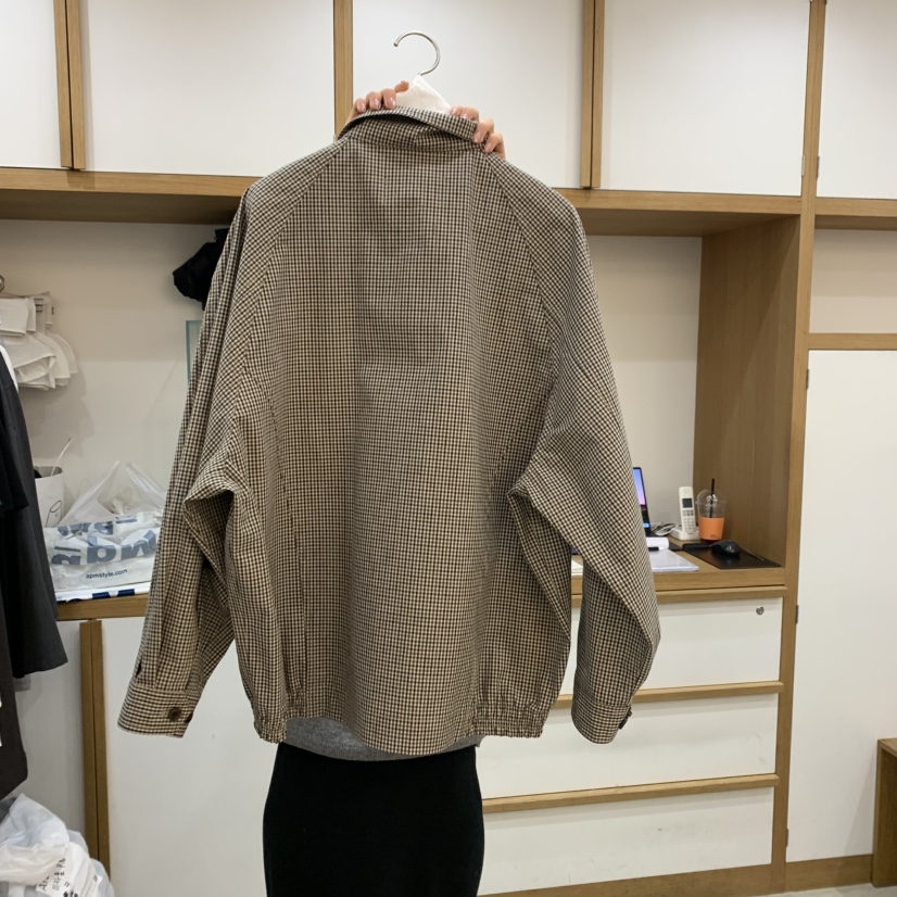 ARCHITEKT韓國直郵女裝新款真品休閑熱賣推薦25春夏夾克格紋ARCHITEKT夾克