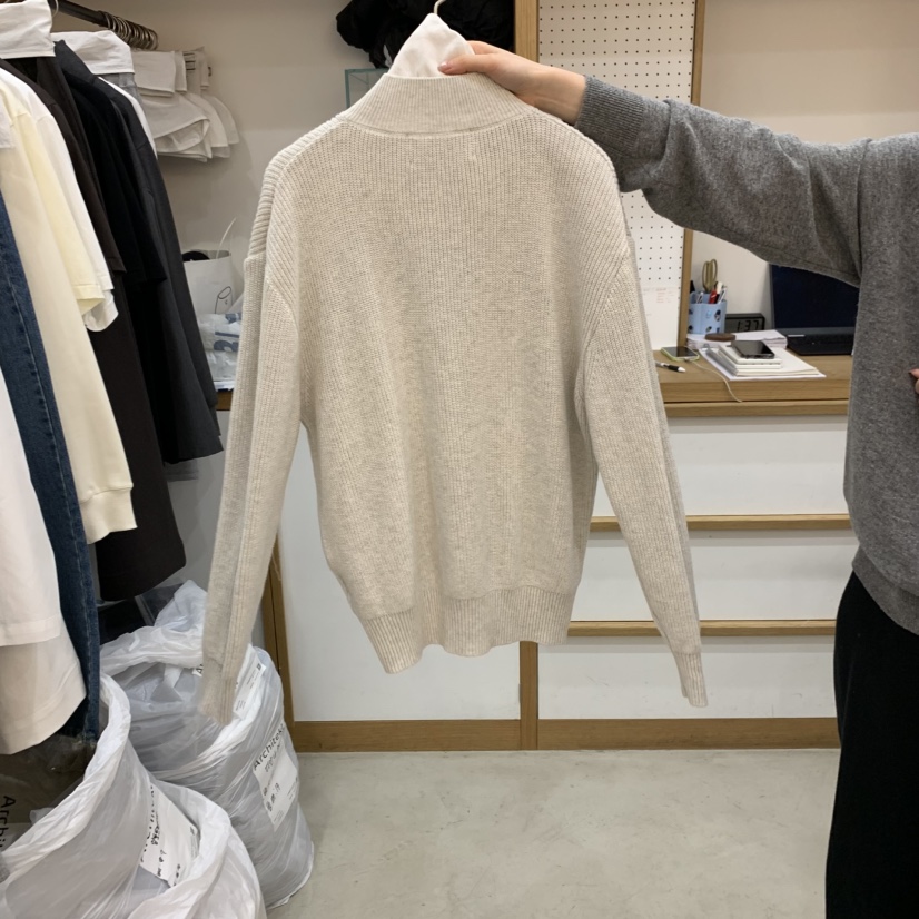 ARCHITEKT直郵韓國代購女裝新款時尚推薦25春夏人氣針織衫拉鏈ARCHITEKT針織衫