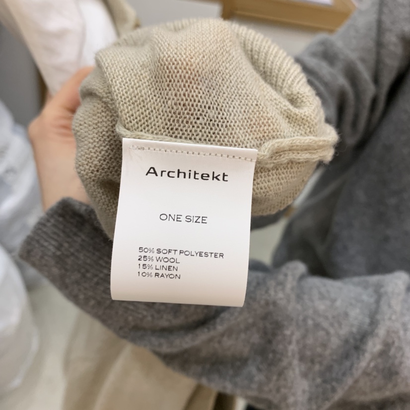 ARCHITEKT韓國直郵東大門實拍女裝新品時尚人氣針織衫羊毛亞麻ARCHITEKT針織衫