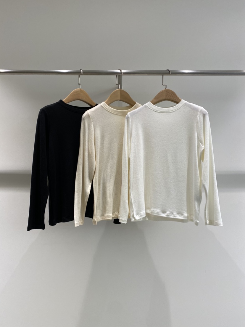 1968韓國直郵東大門實拍女裝新品推薦職業人氣25春夏長袖T恤羊毛1968/YEOUYA長袖T恤