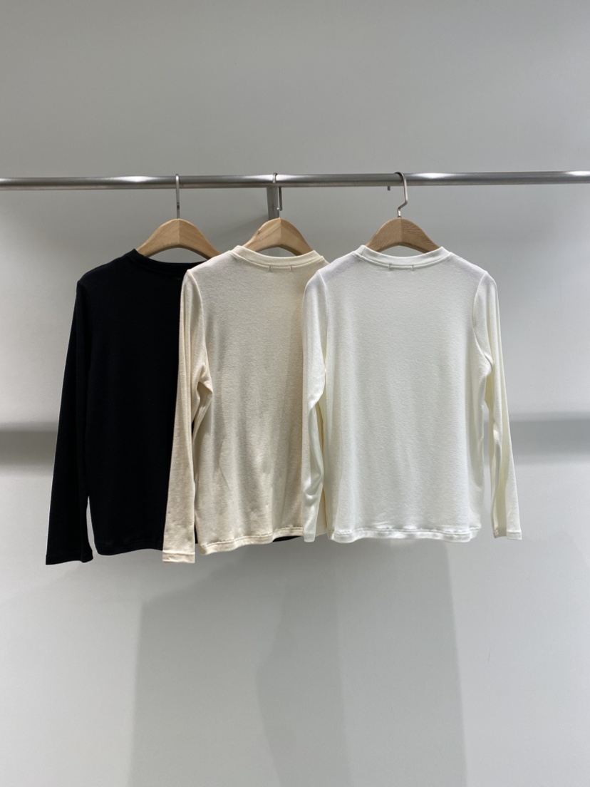 1968韓國直郵東大門實拍女裝新品推薦職業人氣25春夏長袖T恤羊毛1968/YEOUYA長袖T恤