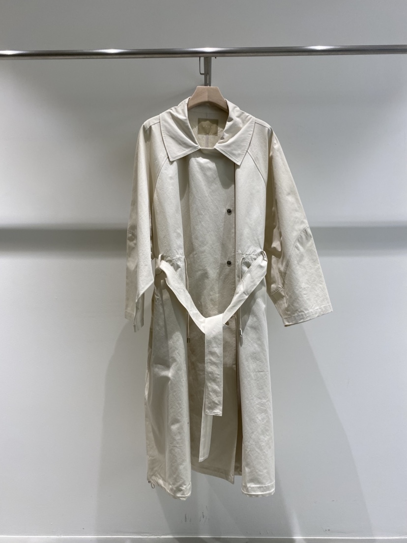 1968直郵韓國代購女裝新款熱賣推薦休閑25春夏長款風衣含腰帶1968/YEOUYA長款風衣