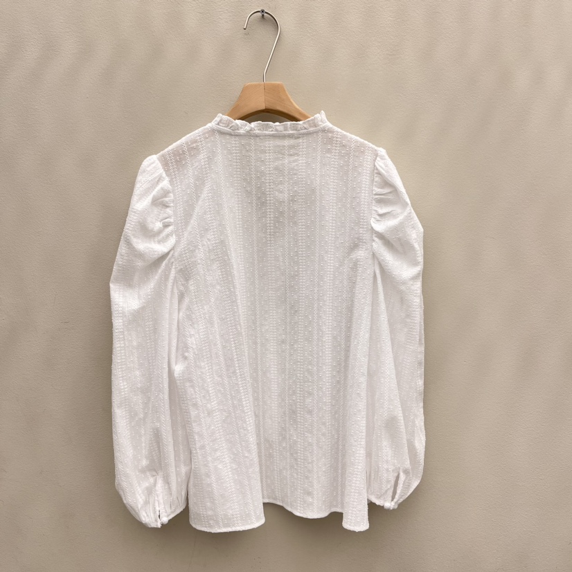 EOOB/LAMEREI韓國直郵東大門代購女裝新品時尚襯衫蕾絲衫褶皺EOOB/LAMEREI襯衫/蕾絲衫