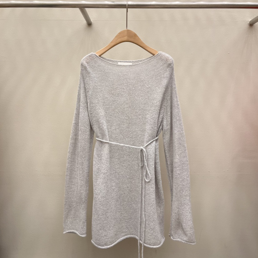 EOOB/LAMEREI韓國直郵東大門實拍女裝新品休閑針織衫含腰繩馬海毛EOOB/LAMEREI針織衫圖色3