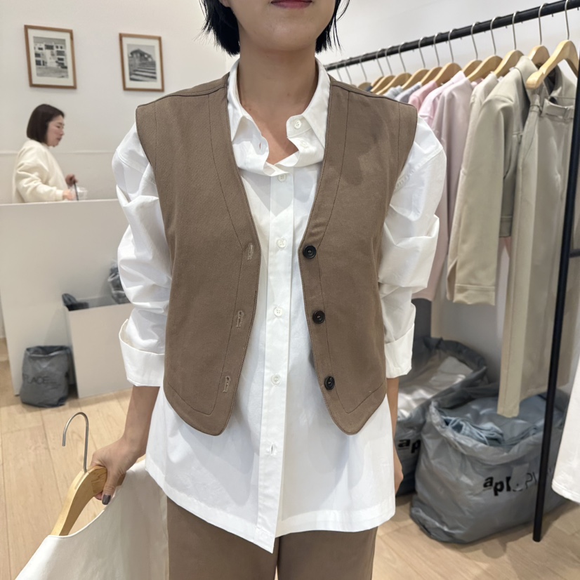 OVU韓國直郵女裝新款職業25春夏熱賣休閑推薦真品時尚人氣馬甲AGO馬甲圖色2