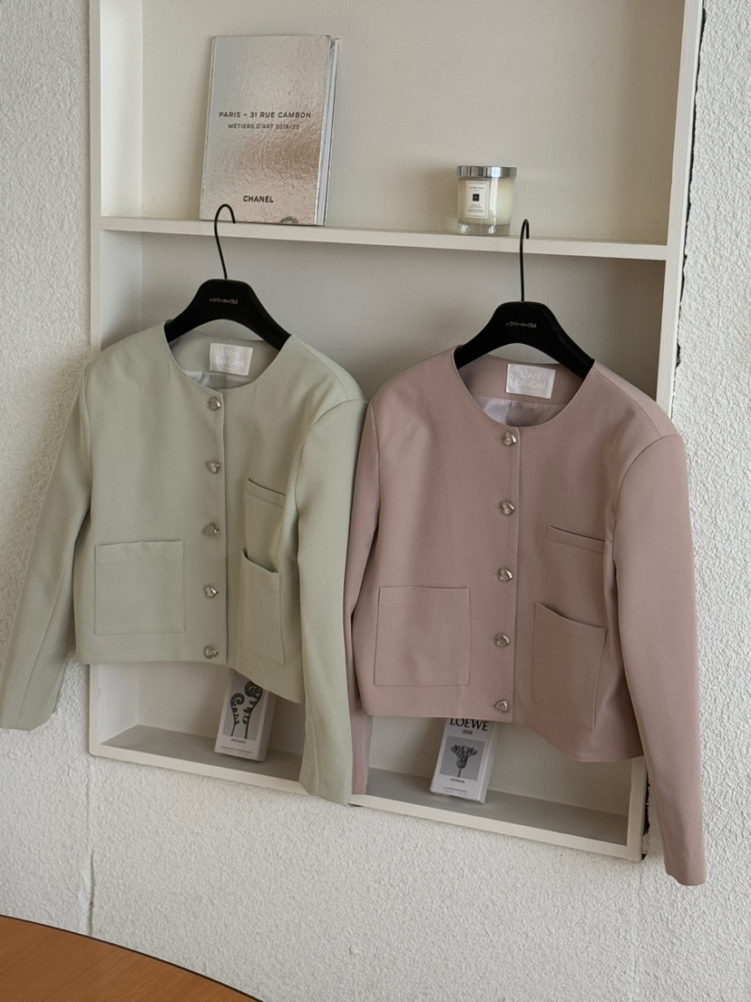 LARCENCICL直郵韓國代購女裝新品25春夏休閑人氣時尚熱賣夾克LARCENCICL夾克