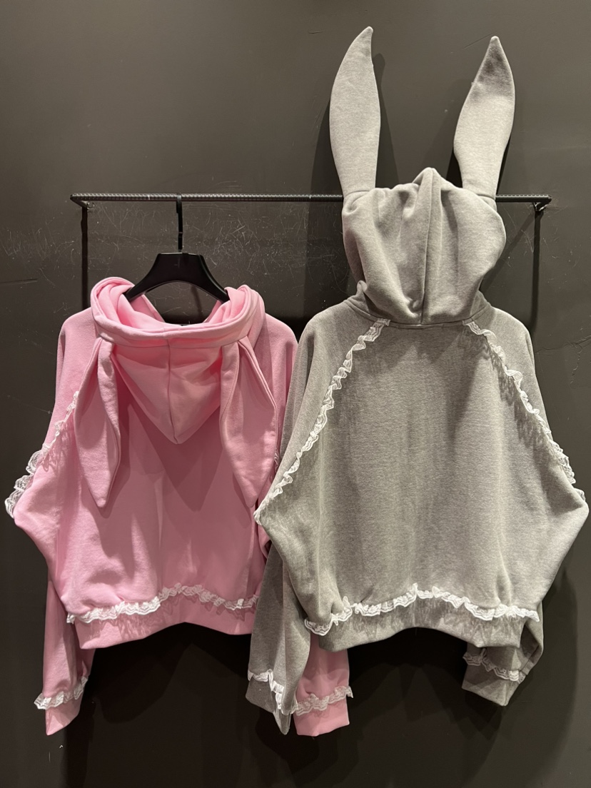 GATELESS韓國直郵東大門代購女裝新品推薦夾克兔子拉鏈連帽GATELESS夾克