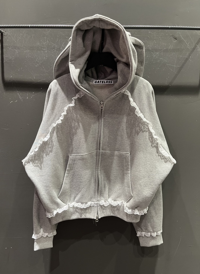 GATELESS韓國直郵東大門代購女裝新品推薦夾克兔子拉鏈連帽GATELESS夾克圖色2