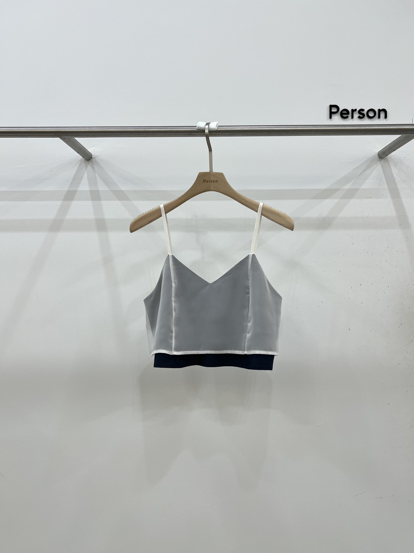 PERSON韓國直郵東大門代購女裝新款熱賣休閑時尚職業吊帶背心PERSON吊帶/背心圖色2