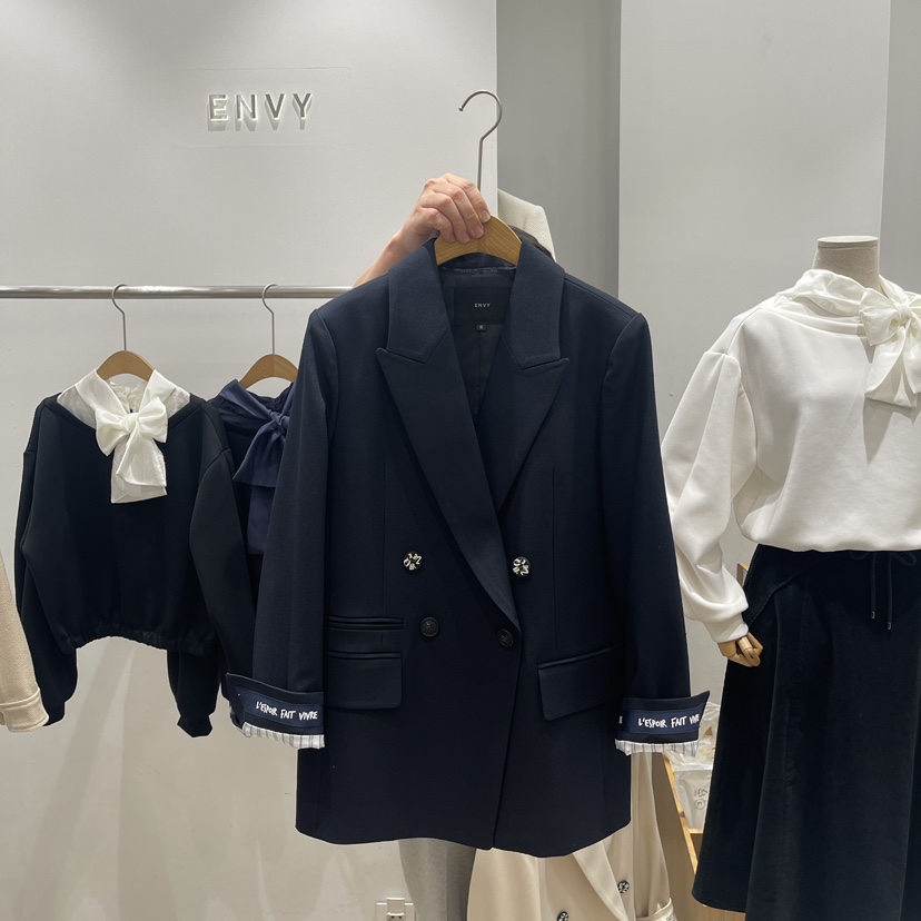 ENVY韓國直郵女裝新品休閑25春夏時尚熱賣推薦人氣職業夾克ENVY夾克圖色2