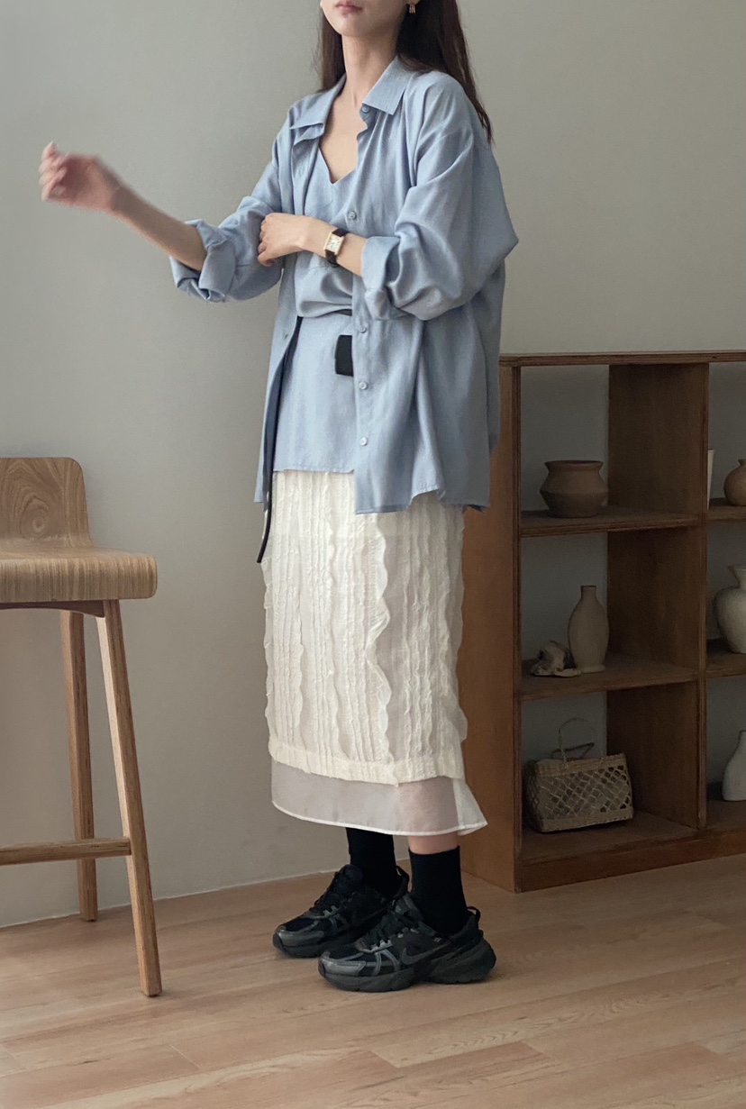 TIZZI韓國代購女裝新品推薦人氣熱賣25春夏真品時尚職業裙子TIZZI裙子