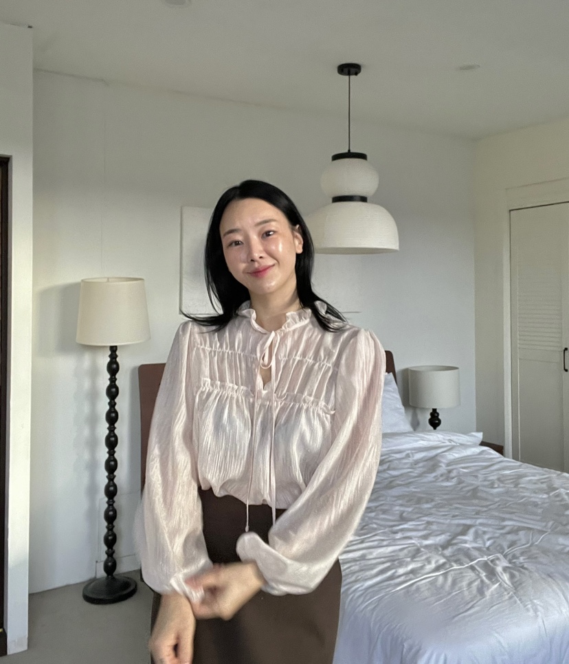 VERNI東大門直郵女裝新款時尚真品人氣職業休閑襯衫蕾絲衫絨VERNI襯衫/蕾絲衫
