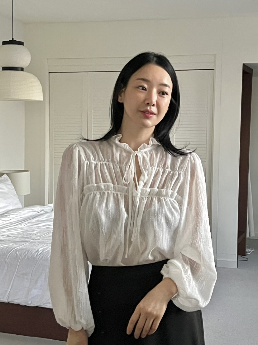 VERNI東大門直郵女裝新款時尚真品人氣職業休閑襯衫蕾絲衫絨VERNI襯衫/蕾絲衫