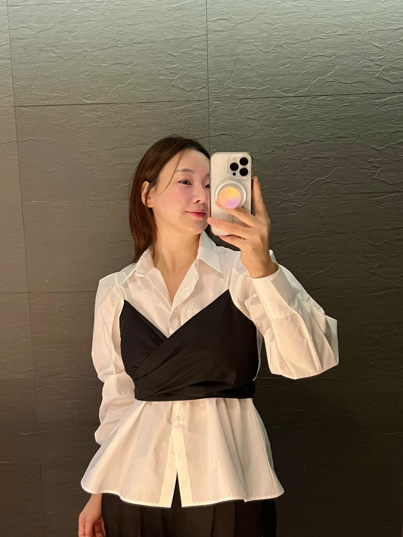 VERNI韓國直郵女裝新款推薦熱賣時尚真品職業25春夏襯衫蕾絲衫VERNI襯衫/蕾絲衫