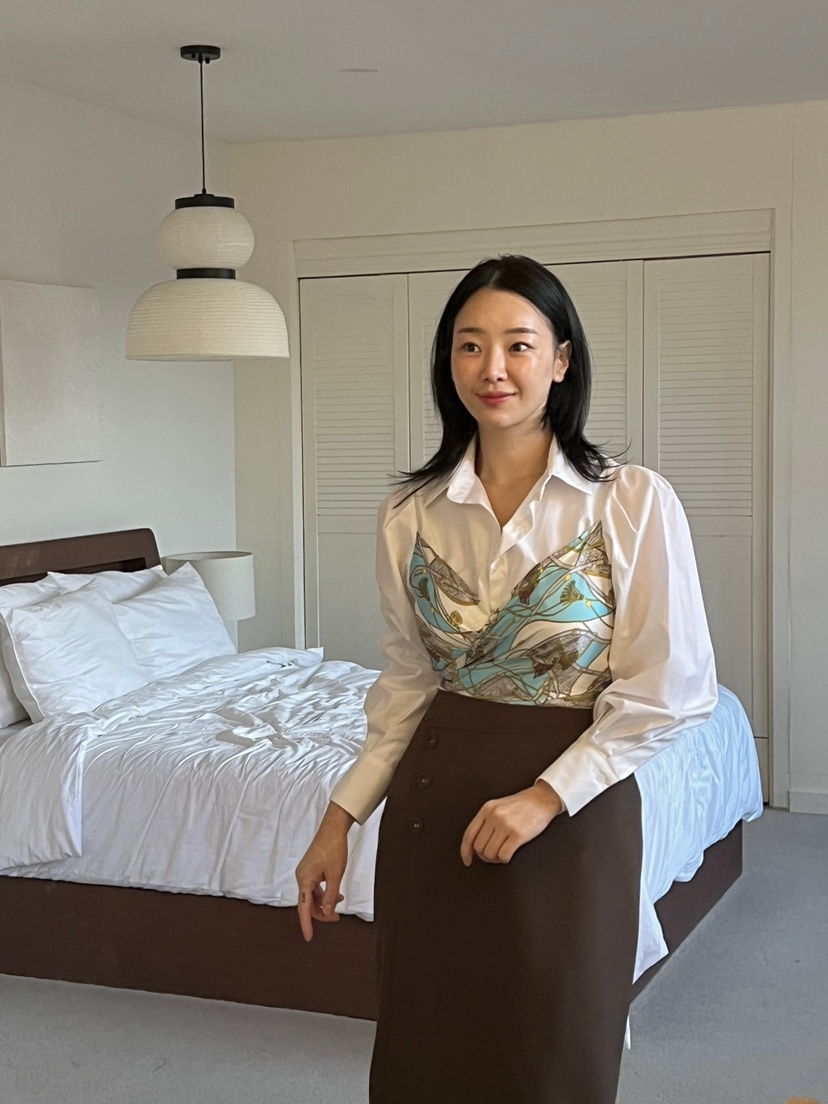 VERNI韓國直郵女裝新款推薦熱賣時尚真品職業25春夏襯衫蕾絲衫VERNI襯衫/蕾絲衫