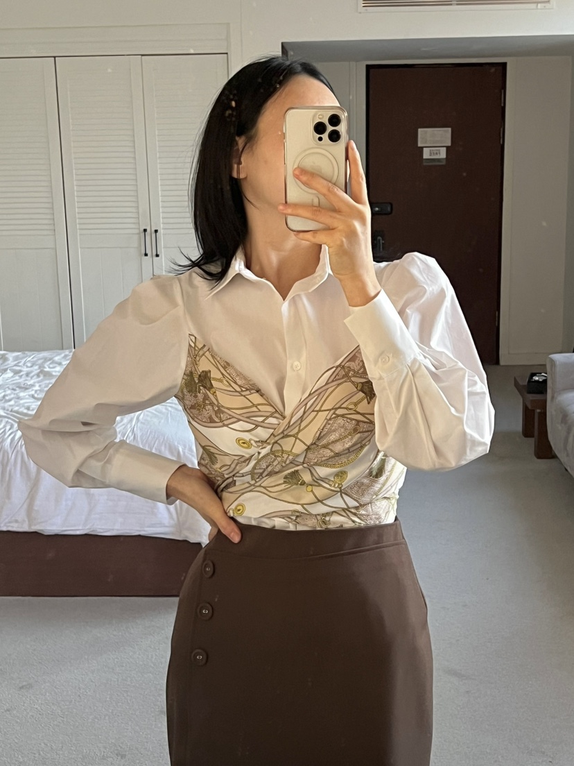 VERNI韓國直郵女裝新款推薦熱賣時尚真品職業25春夏襯衫蕾絲衫VERNI襯衫/蕾絲衫