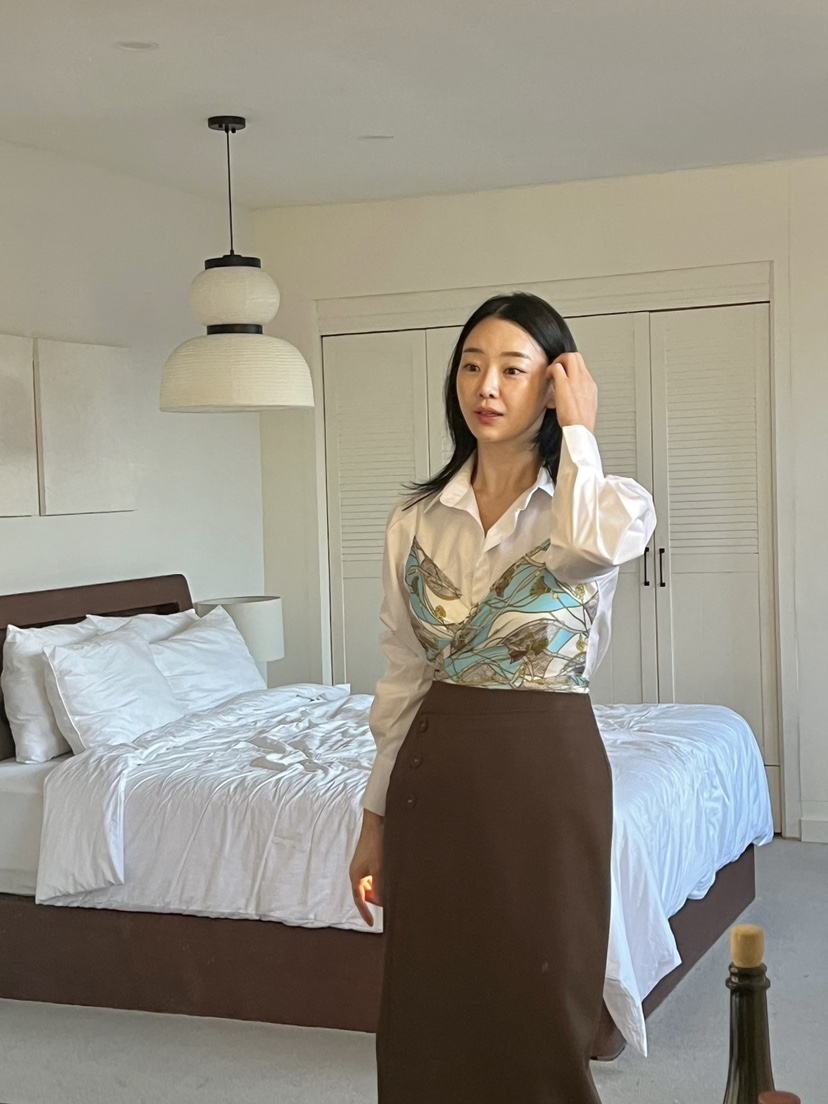 VERNI韓國直郵女裝新款推薦熱賣時尚真品職業25春夏襯衫蕾絲衫VERNI襯衫/蕾絲衫