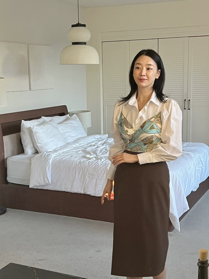 VERNI韓國直郵女裝新款推薦熱賣時尚真品職業25春夏襯衫蕾絲衫VERNI襯衫/蕾絲衫