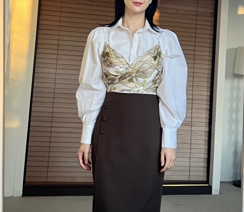 VERNI韓國直郵女裝新款推薦熱賣時尚真品職業25春夏襯衫蕾絲衫VERNI襯衫/蕾絲衫