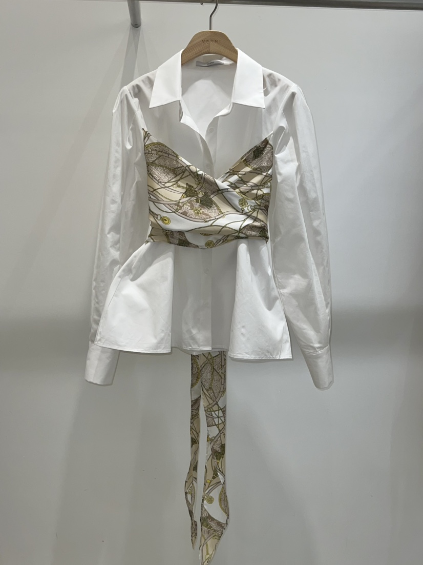 VERNI韓國直郵女裝新款推薦熱賣時尚真品職業25春夏襯衫蕾絲衫VERNI襯衫/蕾絲衫圖色2
