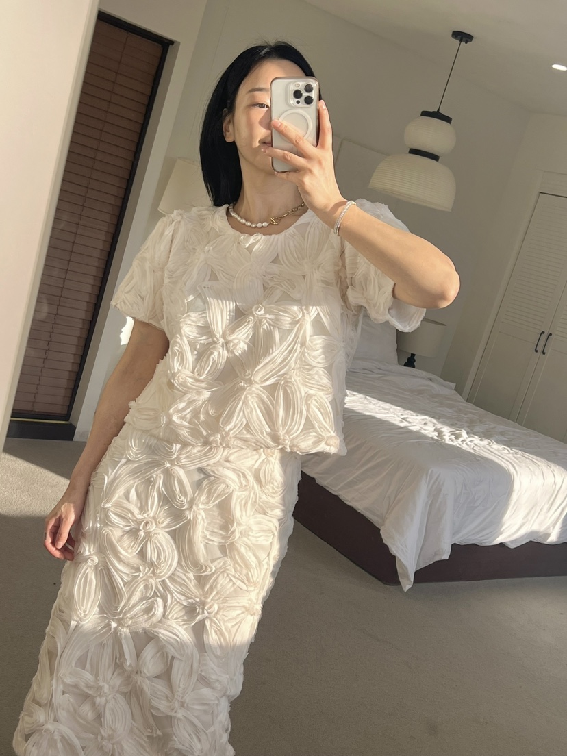 VERNI韓國直郵女士新款25春夏休閑人氣時尚真品職業襯衫蕾絲衫VERNI襯衫/蕾絲衫