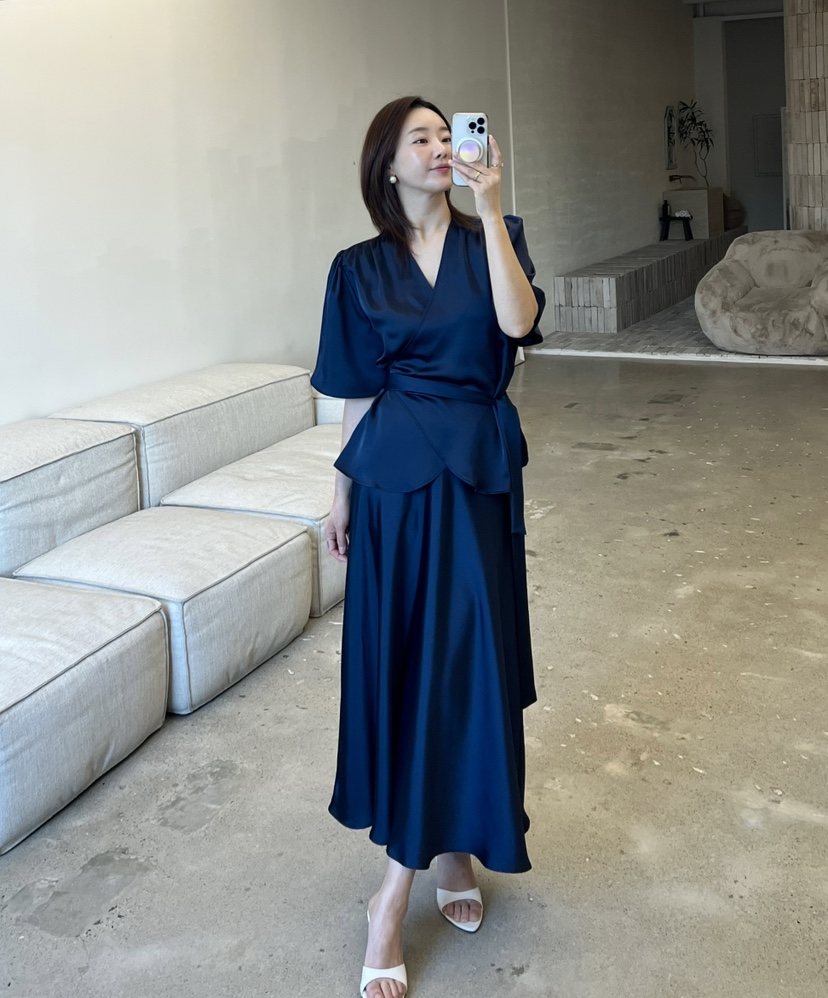 VERNI韓國直郵女裝新品時尚熱賣推薦職業人氣休閑真品25春夏長裙VERNI長裙