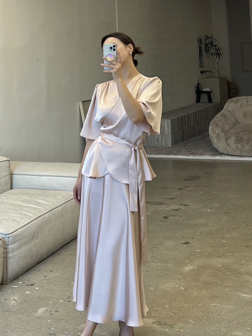 VERNI韓國直郵女裝新品時尚熱賣推薦職業人氣休閑真品25春夏長裙VERNI長裙