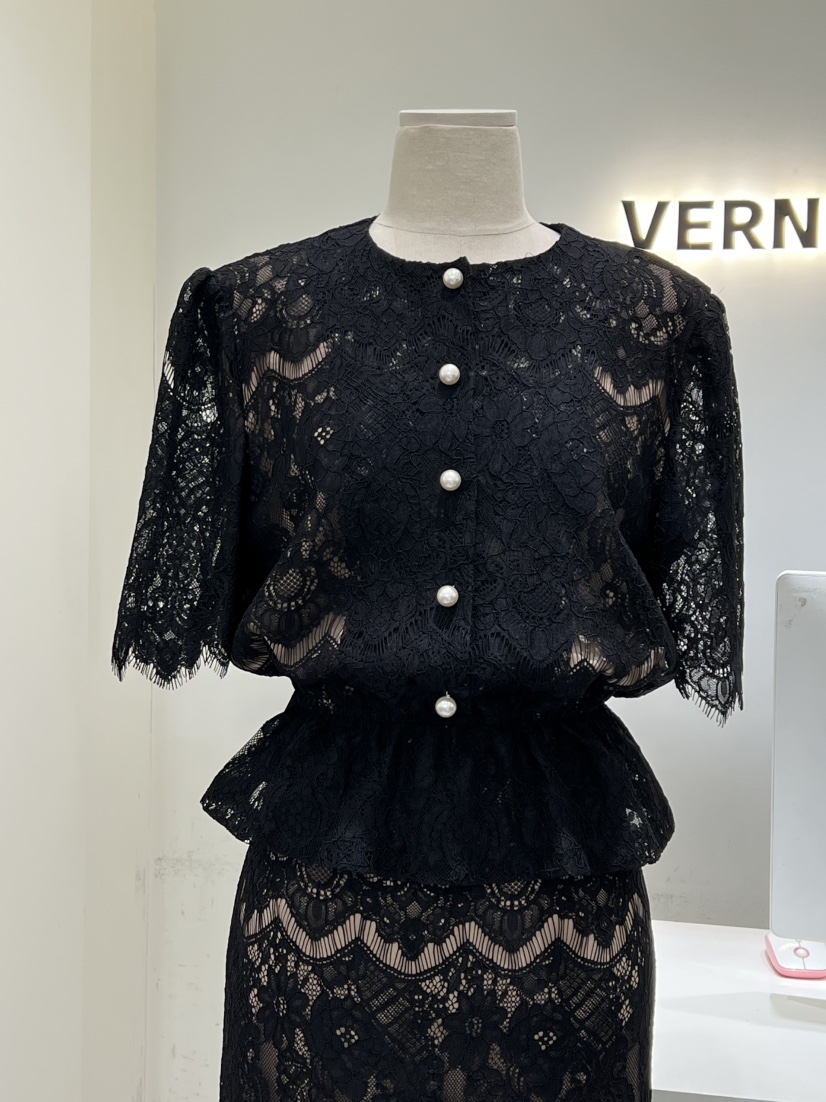 VERNI東大門實拍女士新品推薦真品休閑職業25春夏襯衫蕾絲衫VERNI襯衫/蕾絲衫