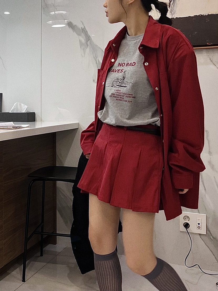 BEAMING SEOUL韓國代購女士新款推薦人氣時尚休閑襯衫蕾絲衫BEAMING SEOUL襯衫/蕾絲衫