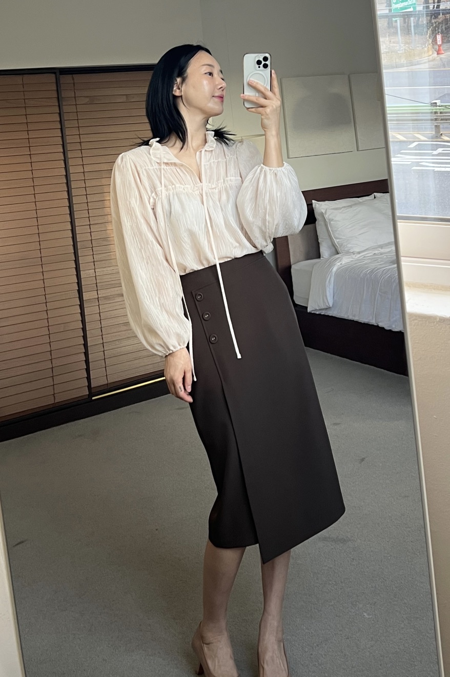 VERNI韓國代購女裝新款休閑人氣25春夏職業推薦半身裙中短裙VERNI半身裙/中短裙