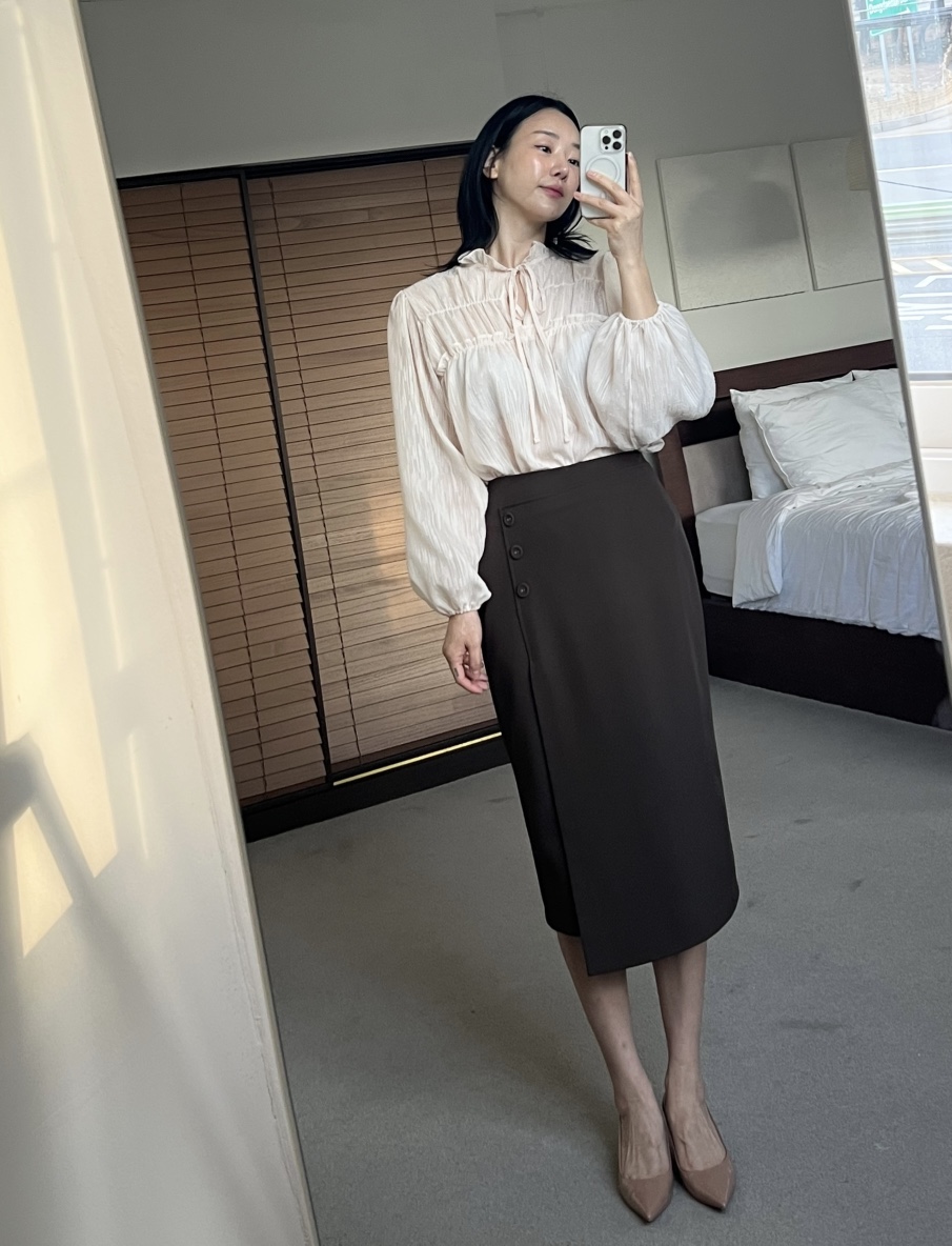 VERNI韓國代購女裝新款休閑人氣25春夏職業推薦半身裙中短裙VERNI半身裙/中短裙