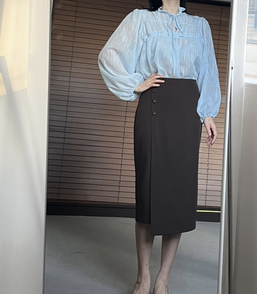 VERNI韓國代購女裝新款休閑人氣25春夏職業推薦半身裙中短裙VERNI半身裙/中短裙