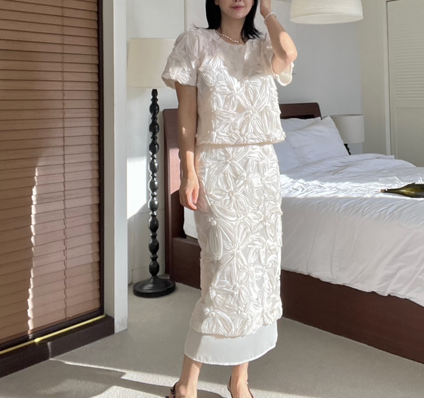 VERNI韓國直郵女士新款人氣休閑熱賣25春夏真品職業推薦長裙VERNI長裙