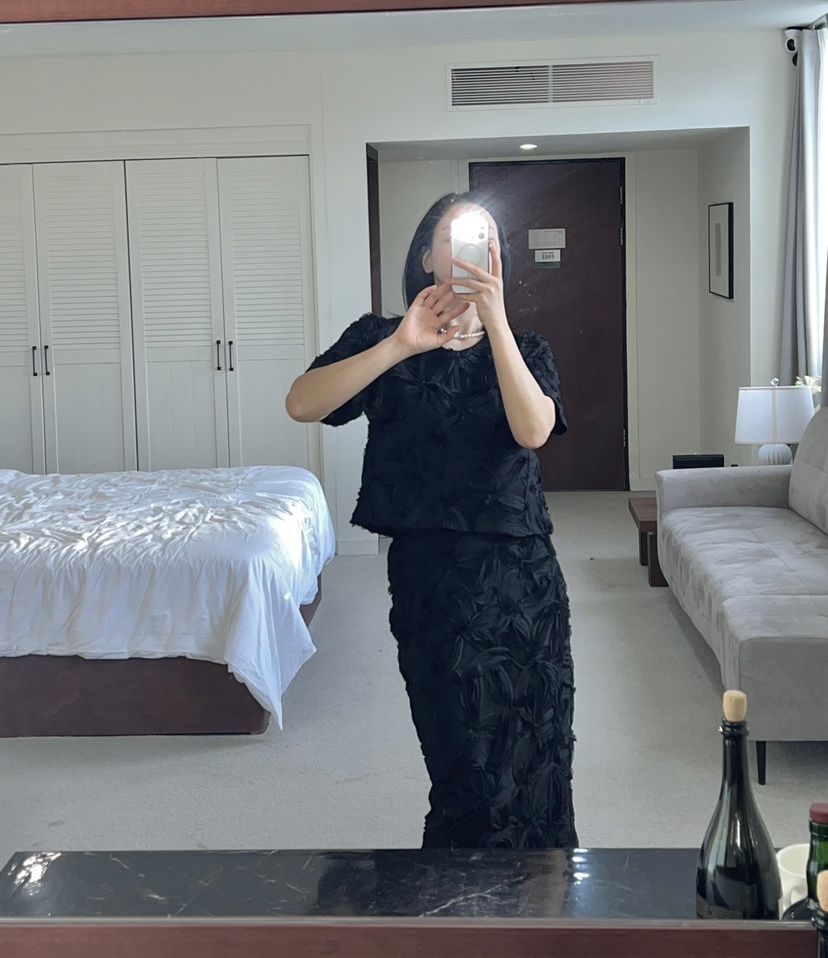 VERNI韓國直郵女士新款人氣休閑熱賣25春夏真品職業推薦長裙VERNI長裙