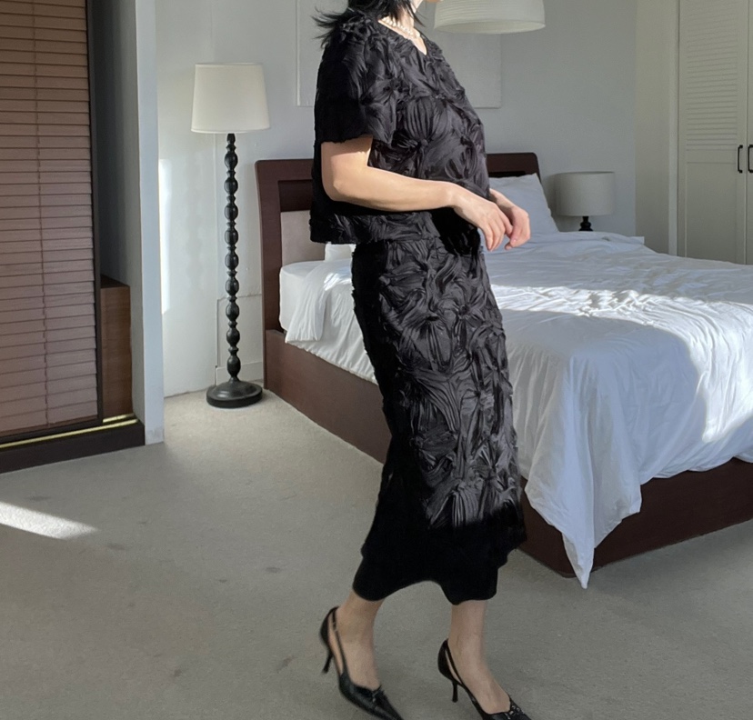 VERNI韓國直郵女士新款人氣休閑熱賣25春夏真品職業推薦長裙VERNI長裙