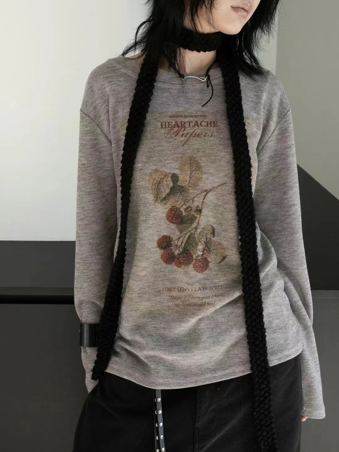 CLEVERGARDEN東大門實拍女裝新品推薦職業25春夏人氣長袖T恤CLEVERGARDEN長袖T恤圖色2