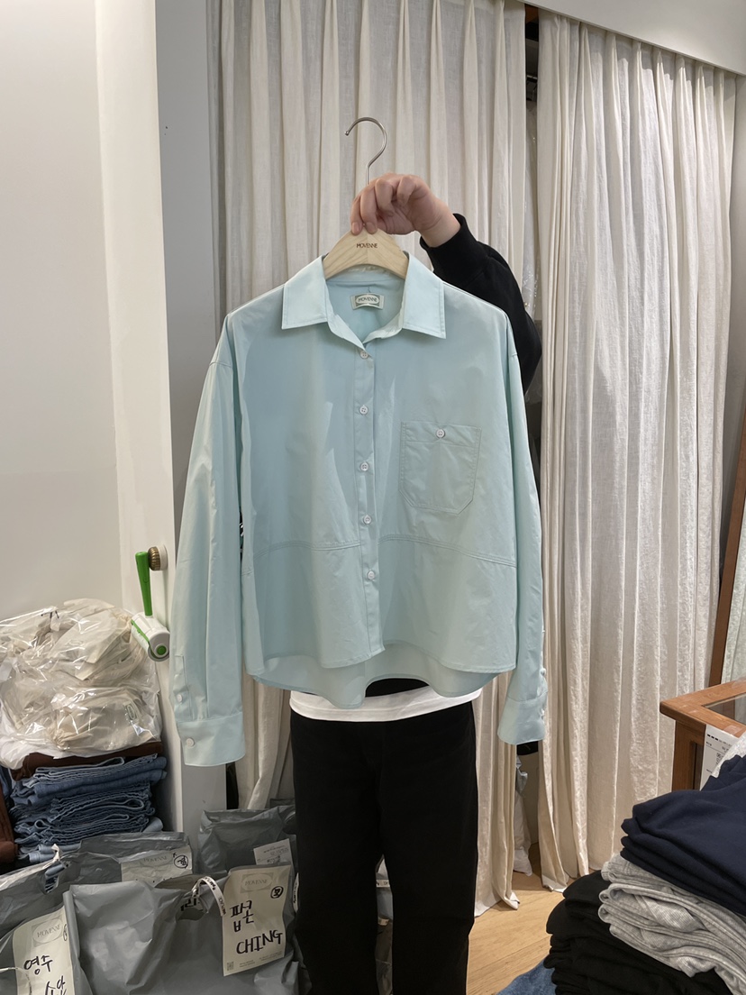 MOVENNE韓國代購女裝新款25春夏時尚推薦真品職業襯衫蕾絲衫MOVENNE襯衫/蕾絲衫圖色3