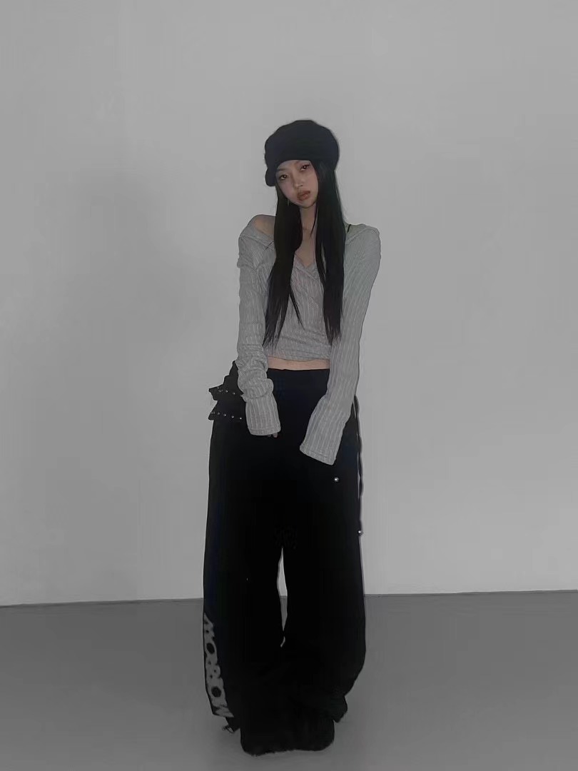 CLEVERGARDEN東大門實拍女裝新款職業熱賣真品休閑針織衫兜帽CLEVERGARDEN針織衫